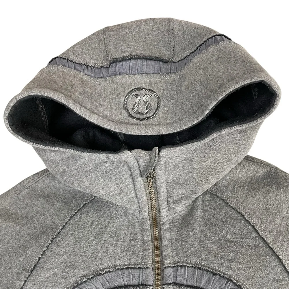 lululemon‎ Scuba Full Zip Hoodie Special Edition Gray Sz 4